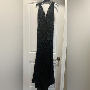 black sparkly prom dress